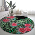 Australia Hakea Round Carpet Aussie Native Flowers Indigenous Art - Aussie Hoodie