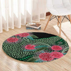 Australia Hakea Round Carpet Aussie Native Flowers Indigenous Art - Aussie Hoodie
