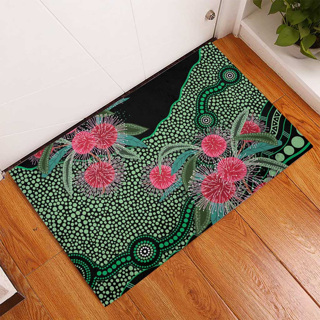 Australia Hakea Rubber Doormat Aussie Native Flowers Indigenous Art - Aussie Hoodie