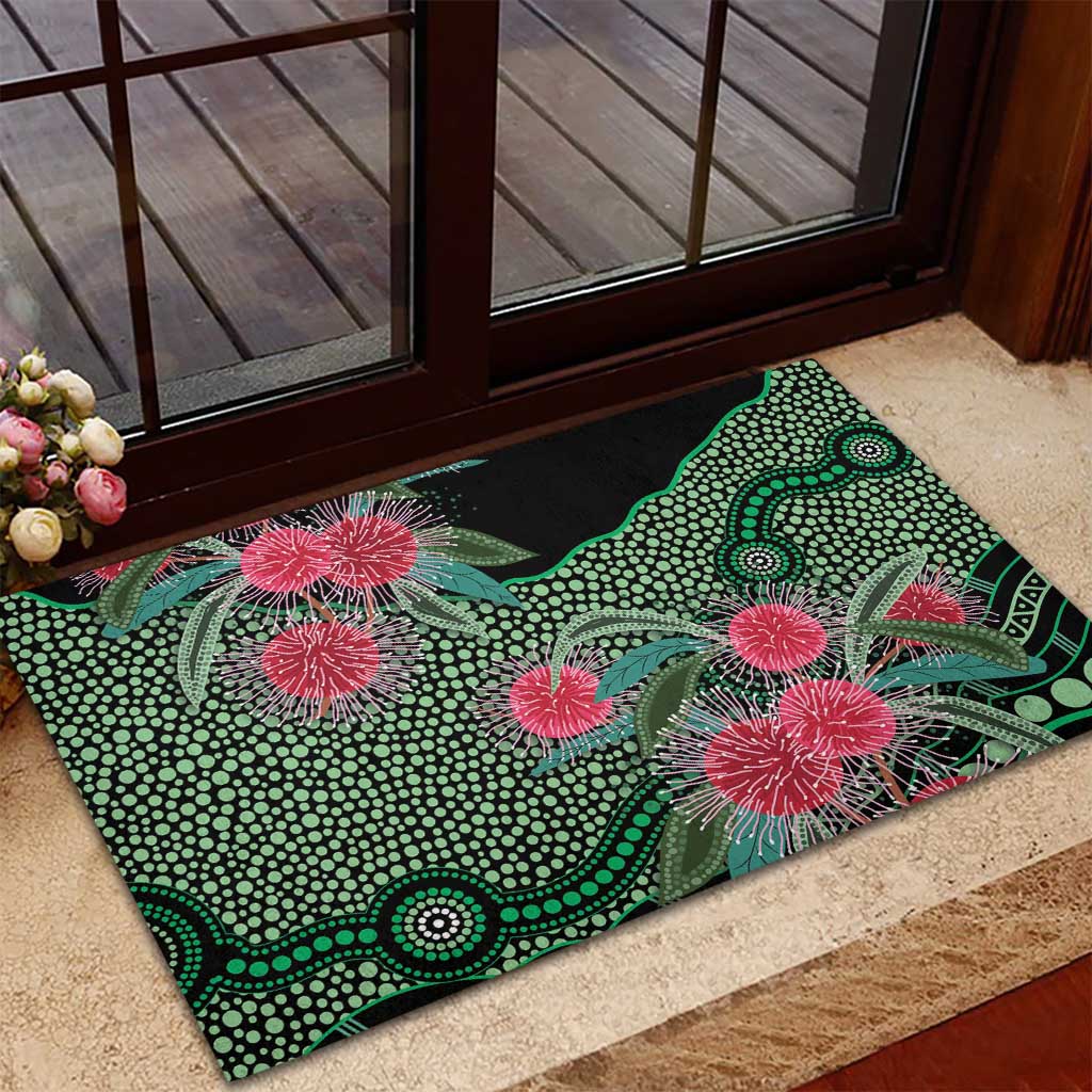 Australia Hakea Rubber Doormat Aussie Native Flowers Indigenous Art - Aussie Hoodie