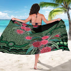 Australia Hakea Sarong Aussie Native Flowers Indigenous Art - Aussie Hoodie