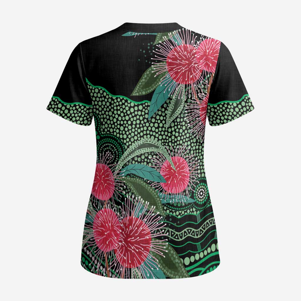 Australia Hakea Scrub Top Aussie Native Flowers Indigenous Art - Aussie Hoodie