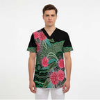 Australia Hakea Scrub Top Aussie Native Flowers Indigenous Art - Aussie Hoodie