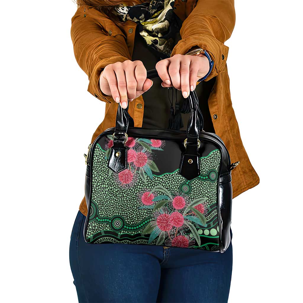 Australia Hakea Shoulder Handbag Aussie Native Flowers Indigenous Art - Aussie Hoodie