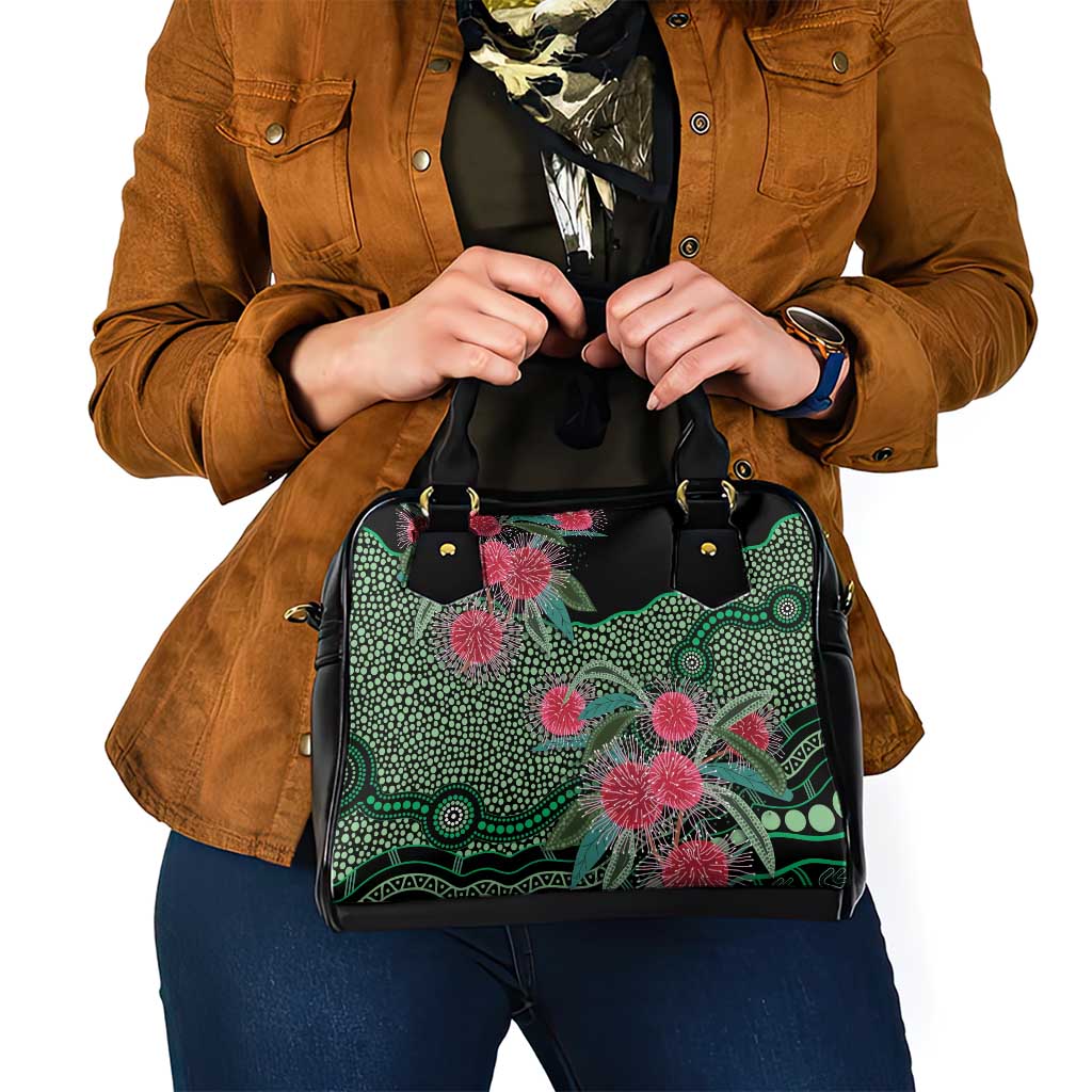Australia Hakea Shoulder Handbag Aussie Native Flowers Indigenous Art - Aussie Hoodie