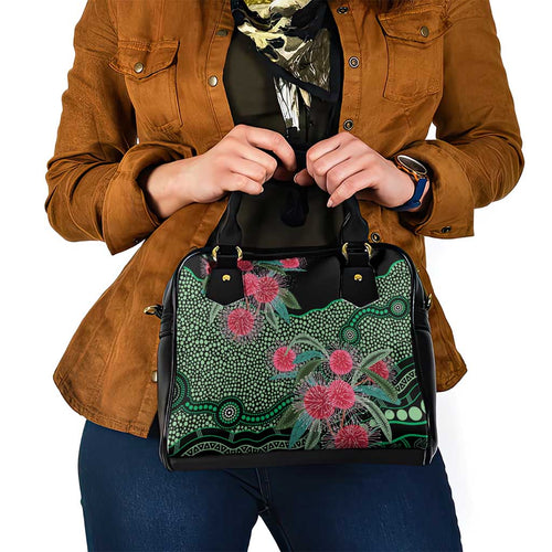 Australia Hakea Shoulder Handbag Aussie Native Flowers Indigenous Art - Aussie Hoodie