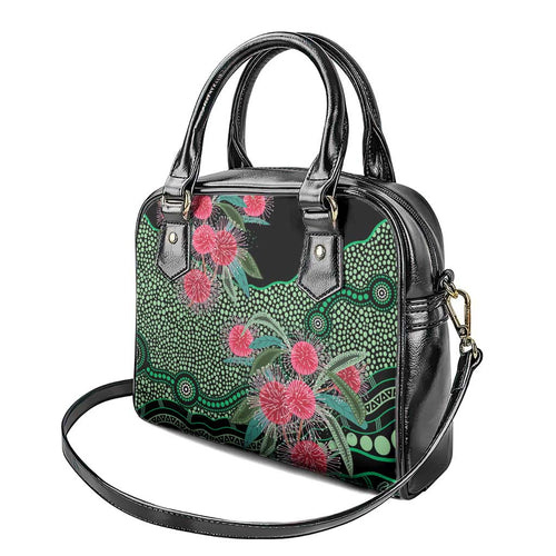Australia Hakea Shoulder Handbag Aussie Native Flowers Indigenous Art - Aussie Hoodie