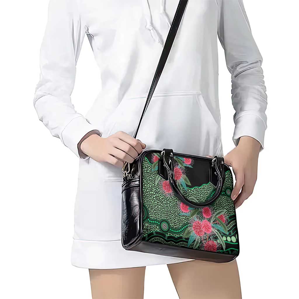 Australia Hakea Shoulder Handbag Aussie Native Flowers Indigenous Art - Aussie Hoodie