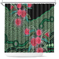 Australia Hakea Shower Curtain Aussie Native Flowers Indigenous Art - Aussie Hoodie