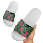 Australia Hakea Slide Sandals Aussie Native Flowers Indigenous Art - Aussie Hoodie