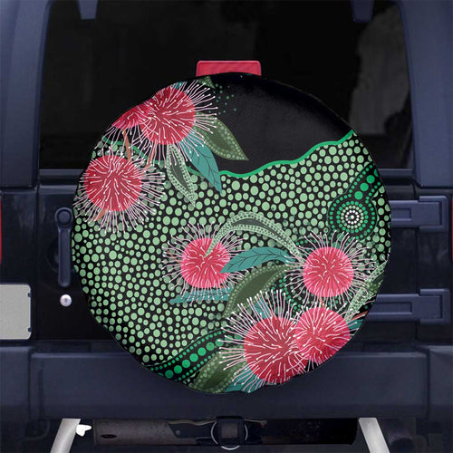 Australia Hakea Spare Tire Cover Aussie Native Flowers Indigenous Art - Aussie Hoodie