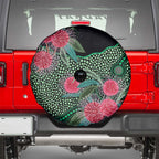 Australia Hakea Spare Tire Cover Aussie Native Flowers Indigenous Art - Aussie Hoodie