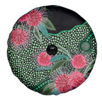 Australia Hakea Spare Tire Cover Aussie Native Flowers Indigenous Art - Aussie Hoodie