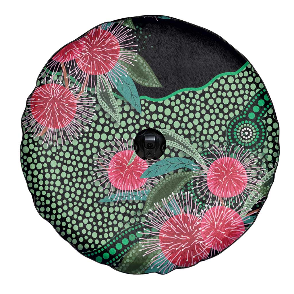 Australia Hakea Spare Tire Cover Aussie Native Flowers Indigenous Art - Aussie Hoodie