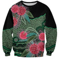 Australia Hakea Sweatshirt Aussie Native Flowers Indigenous Art - Aussie Hoodie