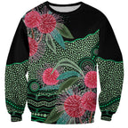 Australia Hakea Sweatshirt Aussie Native Flowers Indigenous Art - Aussie Hoodie