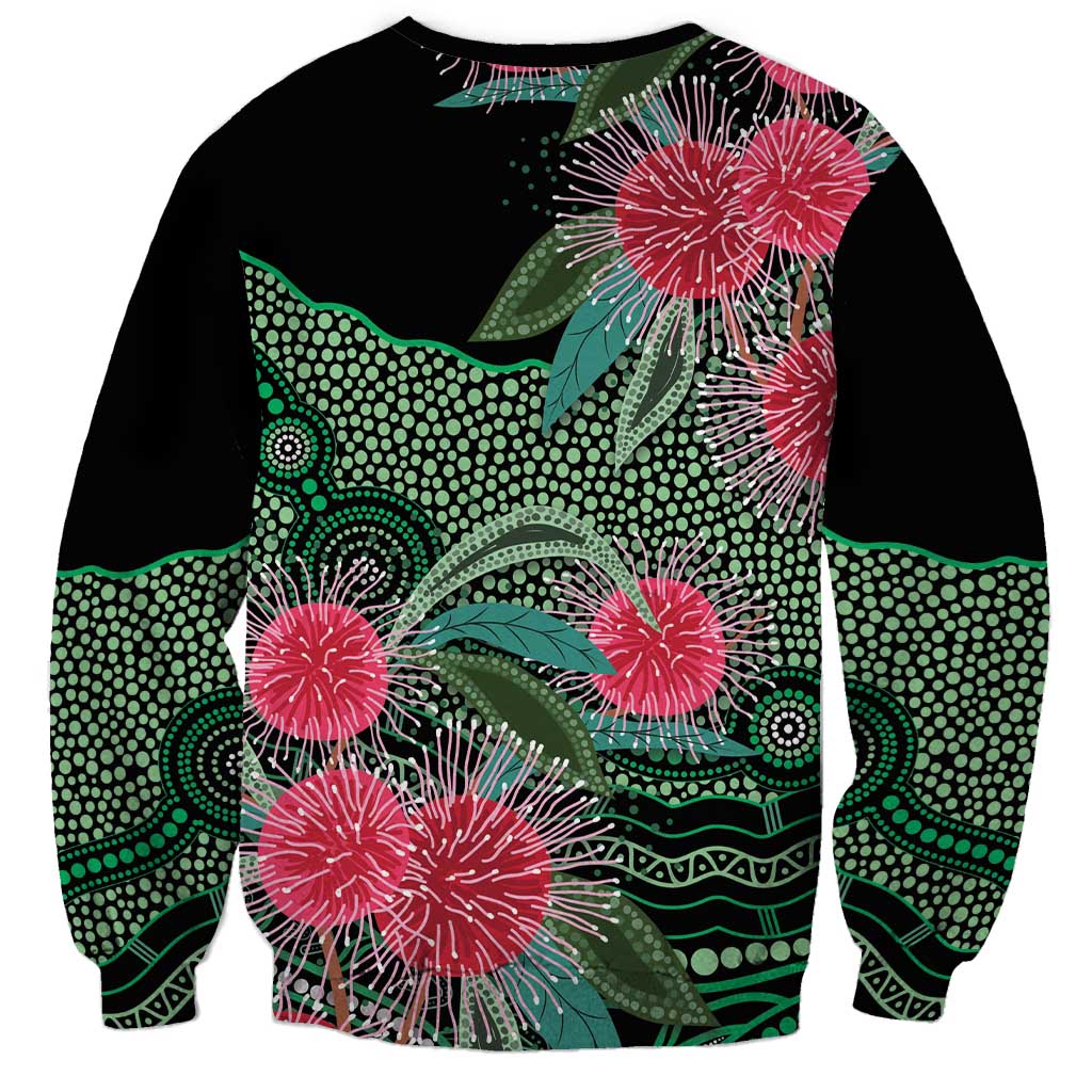 Australia Hakea Sweatshirt Aussie Native Flowers Indigenous Art - Aussie Hoodie