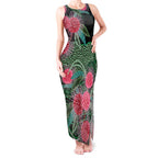 Australia Hakea Tank Maxi Dress Aussie Native Flowers Indigenous Art - Aussie Hoodie