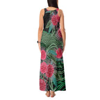 Australia Hakea Tank Maxi Dress Aussie Native Flowers Indigenous Art - Aussie Hoodie