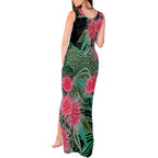 Australia Hakea Tank Maxi Dress Aussie Native Flowers Indigenous Art - Aussie Hoodie