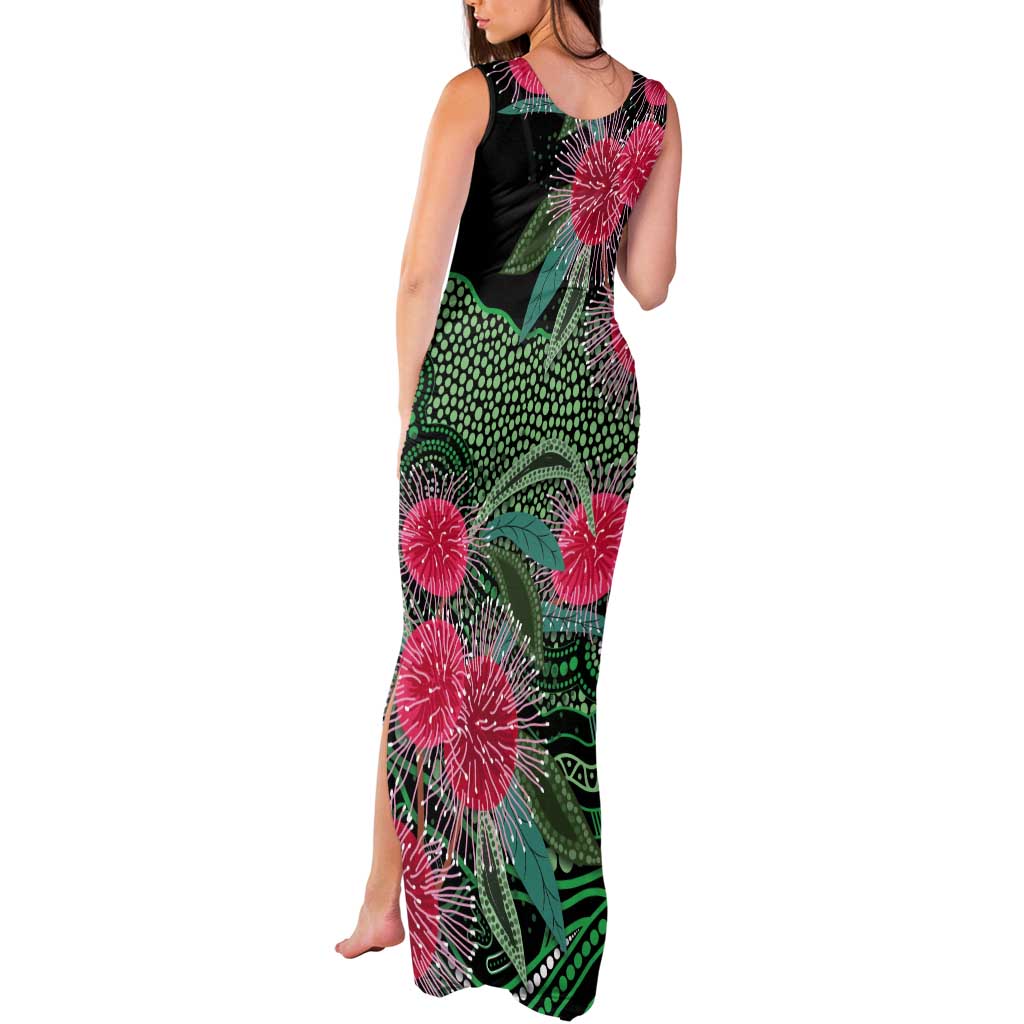 Australia Hakea Tank Maxi Dress Aussie Native Flowers Indigenous Art - Aussie Hoodie
