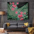 Australia Hakea Tapestry Aussie Native Flowers Indigenous Art - Aussie Hoodie