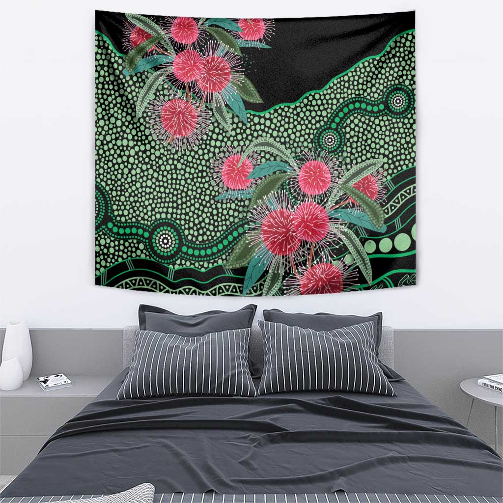 Australia Hakea Tapestry Aussie Native Flowers Indigenous Art - Aussie Hoodie