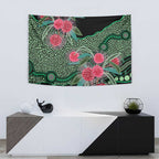 Australia Hakea Tapestry Aussie Native Flowers Indigenous Art - Aussie Hoodie