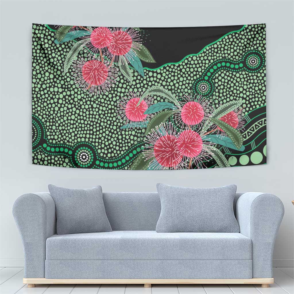 Australia Hakea Tapestry Aussie Native Flowers Indigenous Art - Aussie Hoodie