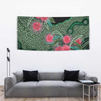 Australia Hakea Tapestry Aussie Native Flowers Indigenous Art - Aussie Hoodie