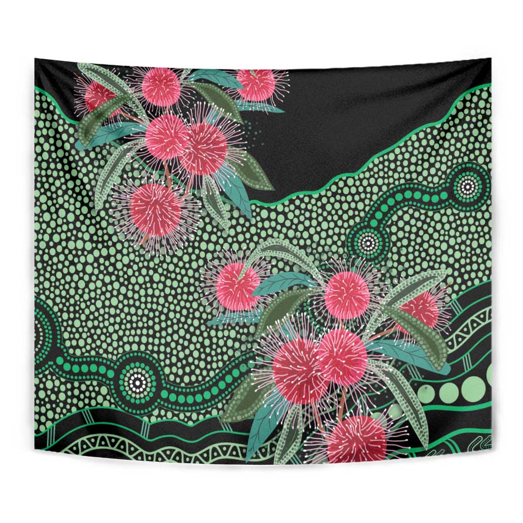 Australia Hakea Tapestry Aussie Native Flowers Indigenous Art - Aussie Hoodie