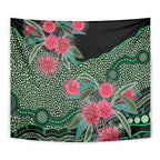 Australia Hakea Tapestry Aussie Native Flowers Indigenous Art - Aussie Hoodie