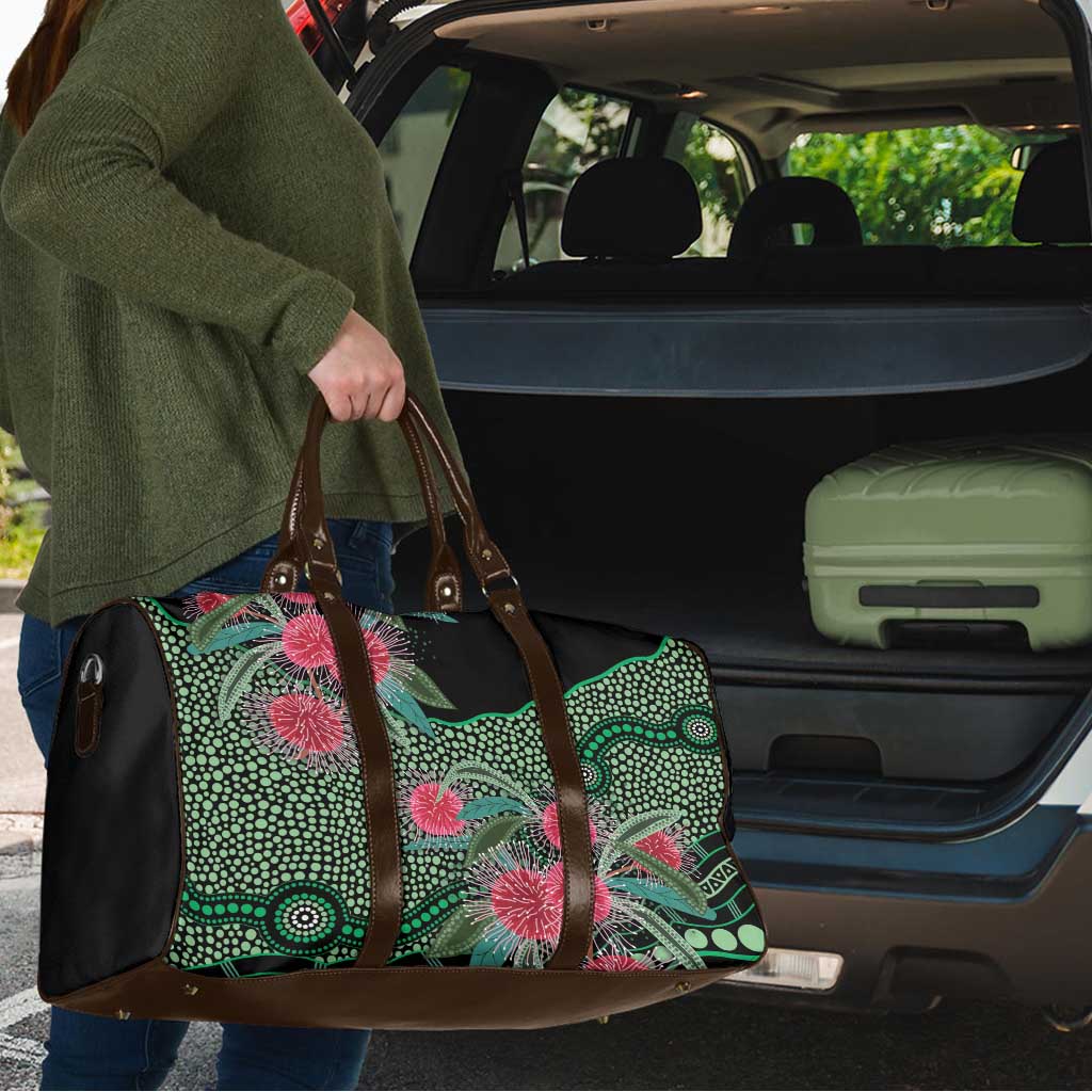 Australia Hakea Travel Bag Aussie Native Flowers Indigenous Art - Aussie Hoodie