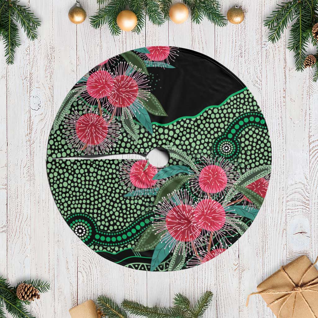 Australia Hakea Tree Skirt Aussie Native Flowers Indigenous Art - Aussie Hoodie