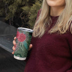 Australia Hakea Tumbler Cup Aussie Native Flowers Indigenous Art - Aussie Hoodie