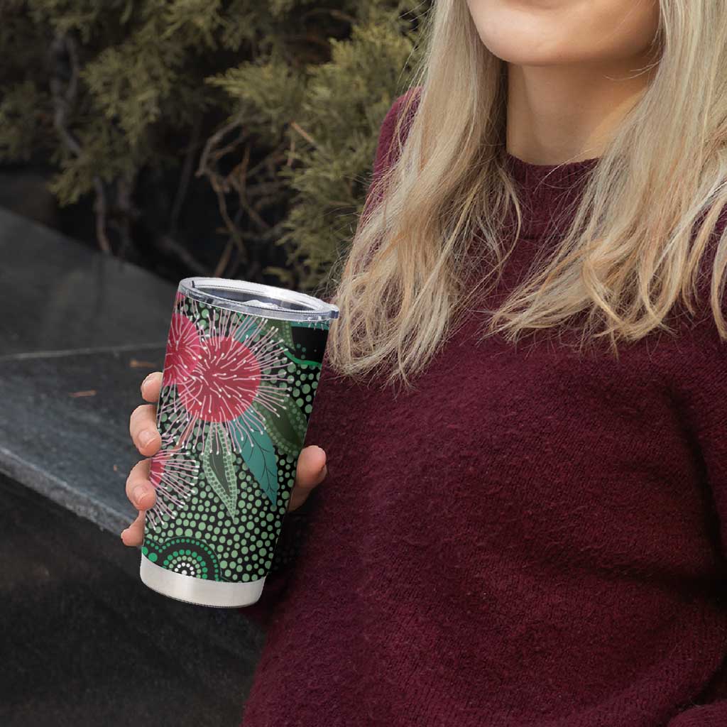Australia Hakea Tumbler Cup Aussie Native Flowers Indigenous Art - Aussie Hoodie