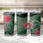Australia Hakea Tumbler Cup Aussie Native Flowers Indigenous Art - Aussie Hoodie