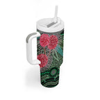 Australia Hakea Tumbler With Handle Aussie Native Flowers Indigenous Art - Aussie Hoodie
