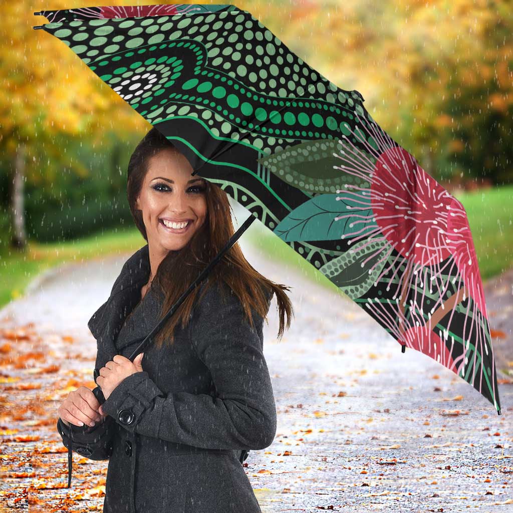 Australia Hakea Umbrella Aussie Native Flowers Indigenous Art - Aussie Hoodie