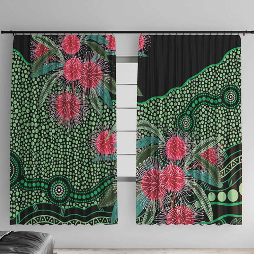 Australia Hakea Window Curtain Aussie Native Flowers Indigenous Art - Aussie Hoodie