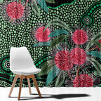 Australia Hakea Window Curtain Aussie Native Flowers Indigenous Art - Aussie Hoodie