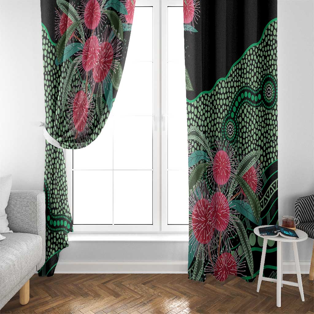 Australia Hakea Window Curtain Aussie Native Flowers Indigenous Art - Aussie Hoodie