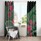 Australia Hakea Window Curtain Aussie Native Flowers Indigenous Art - Aussie Hoodie