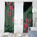 Australia Hakea Window Curtain Aussie Native Flowers Indigenous Art - Aussie Hoodie