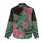 Australia Hakea Women Casual Shirt Aussie Native Flowers Indigenous Art - Aussie Hoodie