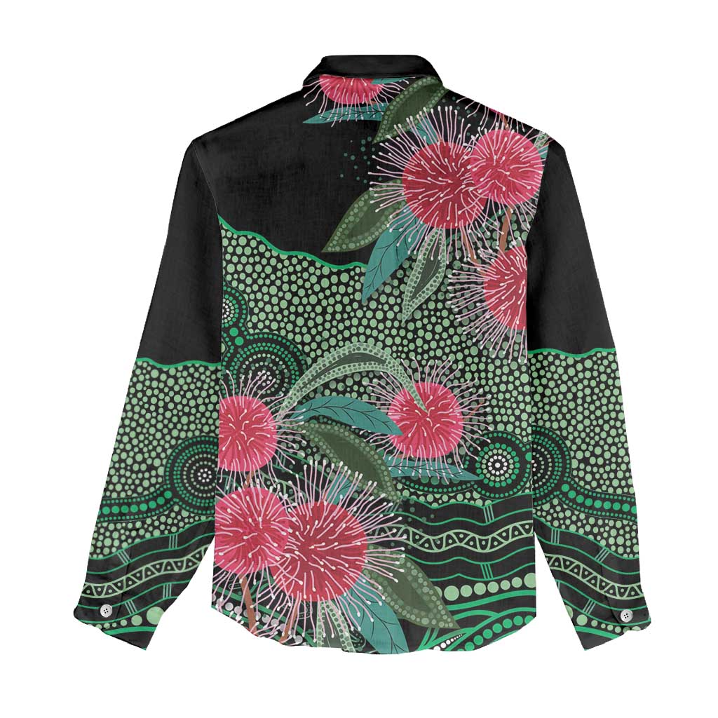Australia Hakea Women Casual Shirt Aussie Native Flowers Indigenous Art - Aussie Hoodie