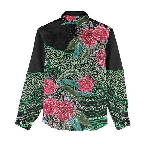 Australia Hakea Women Casual Shirt Aussie Native Flowers Indigenous Art - Aussie Hoodie