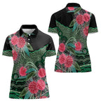 Australia Hakea Women Polo Shirt Aussie Native Flowers Indigenous Art - Aussie Hoodie