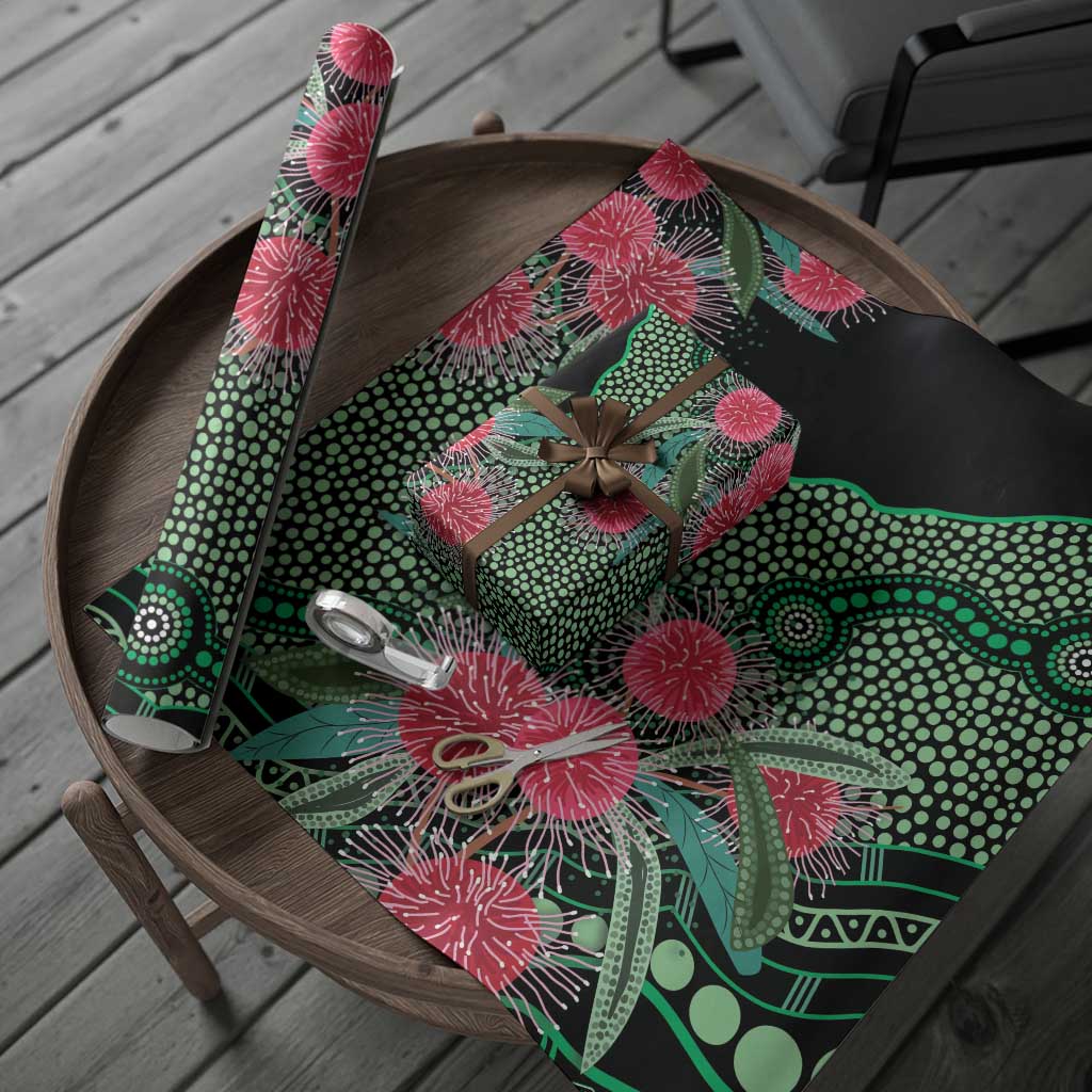 Australia Hakea Wrapping Paper Aussie Native Flowers Indigenous Art - Aussie Hoodie