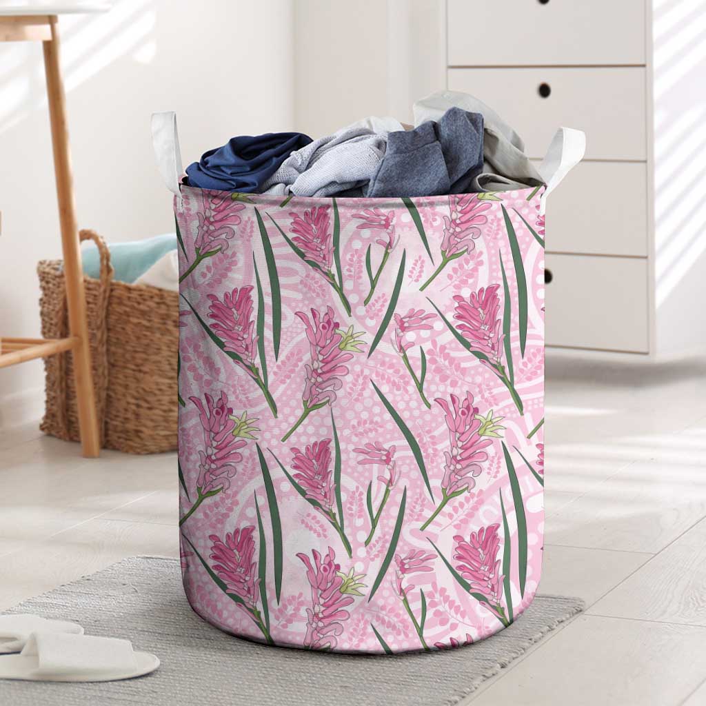 Australia Kangaroo Paws Laundry Basket Aussie Native Flowers Indigenous Art - Aussie Hoodie